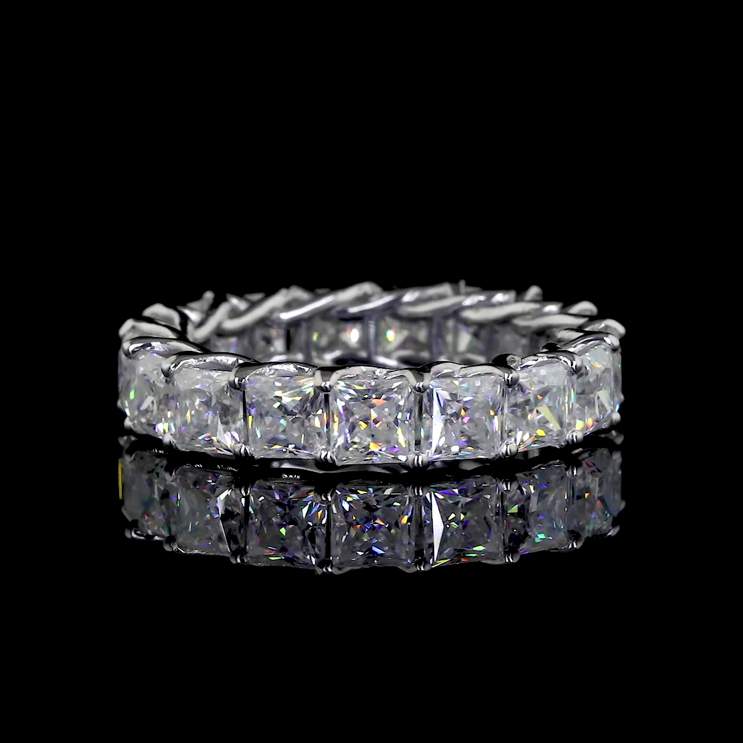 Princess Cut Eternity Band